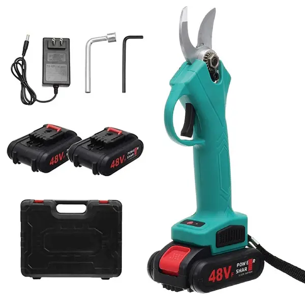 Foarfeca electrica de gradina cu 2 acumulatori 48 V