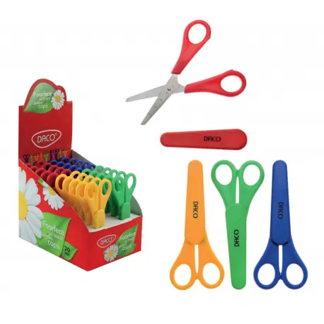 Foarfeca gradinita, cu protectie, 13cm, Daco