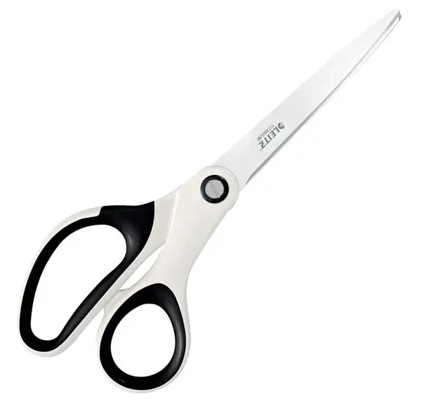 Foarfeca pentru birou otel 20.5 cm Leitz WOW Titanium alb metalizat