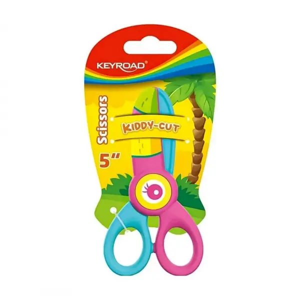 Foarfeca pentru copii Keyroad Kiddy-Cut 12.5 cm, multicolora