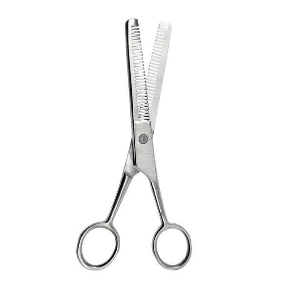 Foarfeca pentru filat parul pe 2 parti, din inox, PRIMA, 16cm