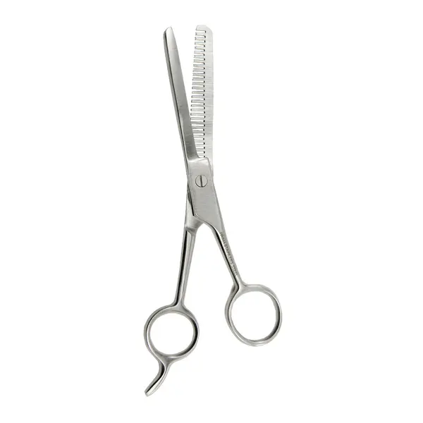 Foarfeca pentru filat parul pe o parte, din inox, PRIMA, 15.5cm