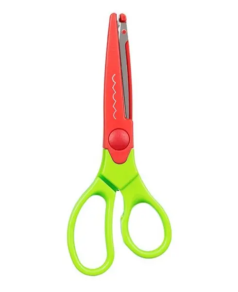 Foarfeca pentru taiat hartia, Plastic, Portocaliu,17 cm