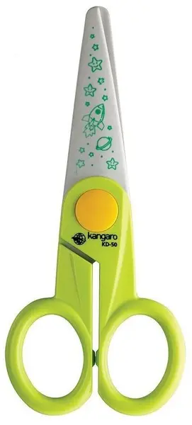 Foarfece din plastic pentru copii Kangaro - KD-50, verde