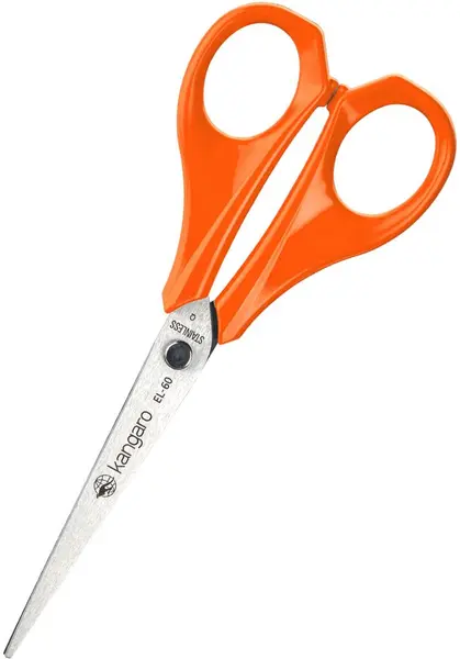 Foarfece Kangaro - EL-60, 15,2 cm, manere portocalii