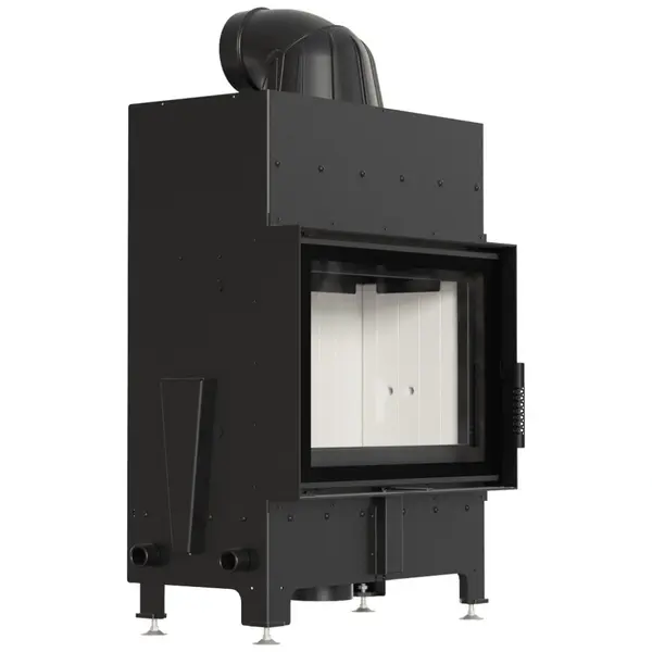 Focar semineu pe lemne profesional Flotek S negru 8kw samota