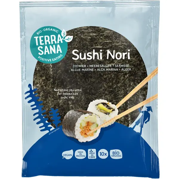 Foi de alge Sushi Nori vegane 10 bucati, eco - 25 g