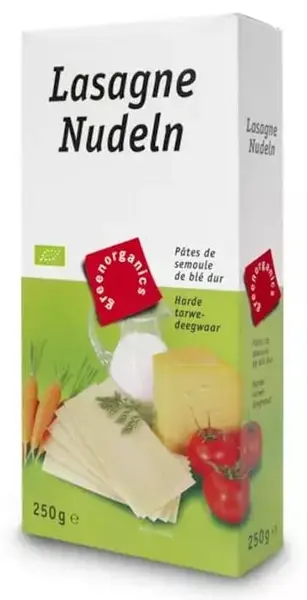 Foi de lasagna organice, 250 g, Green