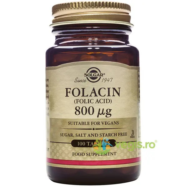 Folacin (Acid Folic) 800ug 100cps vegetale