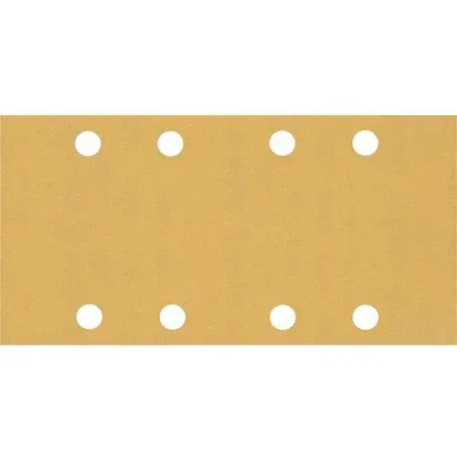 Folie abraziva Bosch, 93 x 186 mm, granulatie 180, 8 gauri, 10 buc
