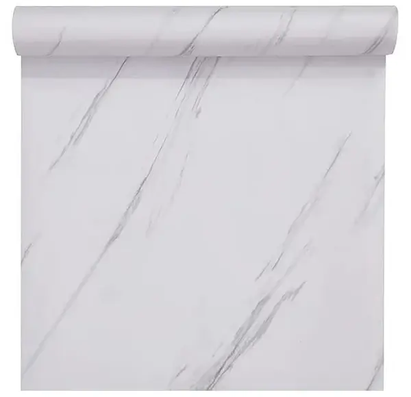 Folie Autoadeziva Marmura Alba 60x300 cm Autocolant Decorativ Mobila Blat Bucatarie