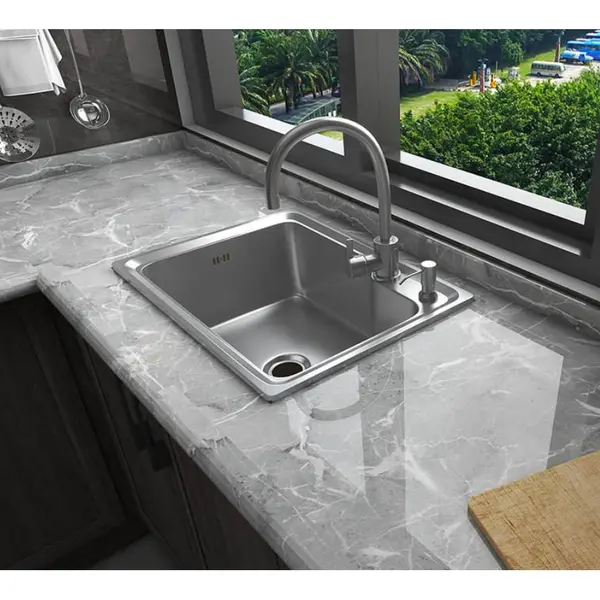Folie Autocolanta Gri Marmura 60x300 cm pentru Bucatarie si Mobilier