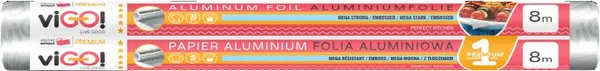 Folie de aluminiu pentru grătar viGO! - Premium №1, 8 m