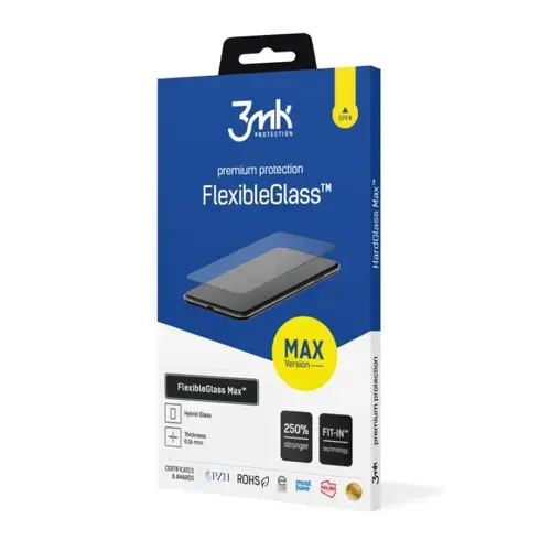 Folie de protectie 3mk FlexibleGlass Max pentru iPhone 16 Pro, Negru