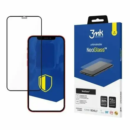 Folie de protectie 3mk NeoGlass pentru iPhone 16 Pro Max, Negru