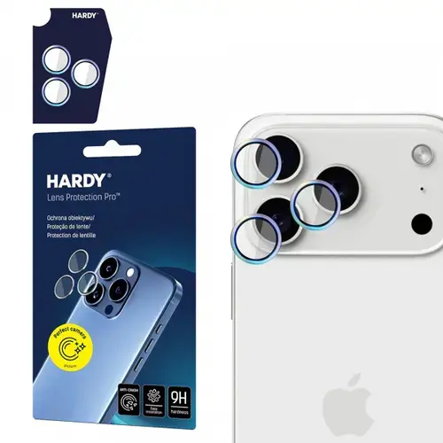Folie de protectie Camera Spate 3MK Hardy Protection Pro pentru Apple iPhone 17 Pro Max / 17 Pro, Sticla Securizata (Multicolor)