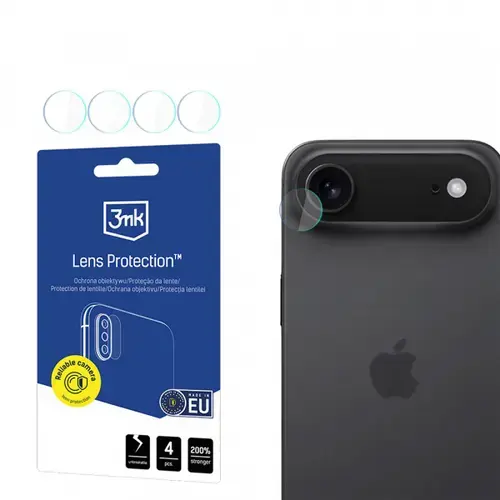 Folie de protectie Camera Spate 3MK Protection pentru Apple iPhone Air, Sticla Securizata, Set 4 bucati