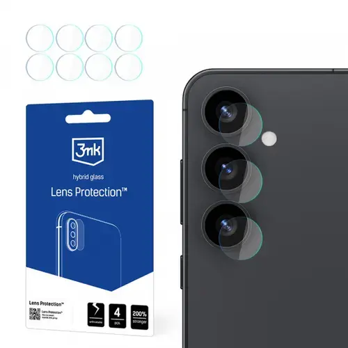 Folie de protectie Camera Spate 3MK Protection pentru Samsung Galaxy S25 S931, Sticla Securizata, Set 4 bucati
