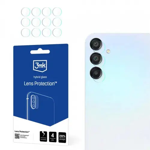 Folie de protectie Camera Spate 3MK Protection pentru Samsung Galaxy A15 5G A156, Sticla Securizata, Set 4 bucati