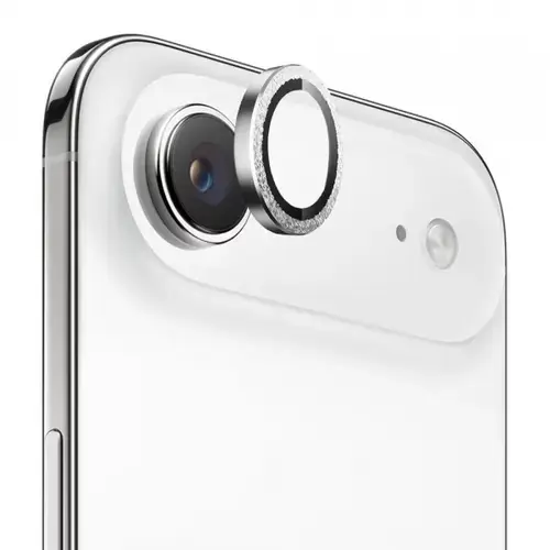 Folie de protectie Camera Spate Blueo Glitter Diamond Metal Frame pentru Apple iPhone Air, Sticla Securizata