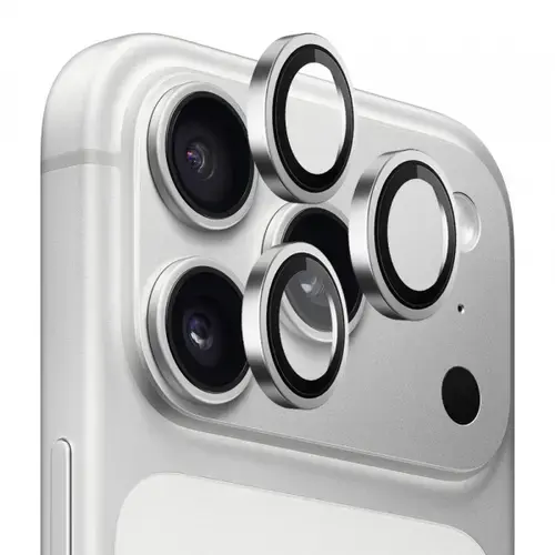 Folie de protectie Camera Spate Blueo Metal Frame pentru Apple iPhone 17 Pro Max / 17 Pro, Sticla Securizata