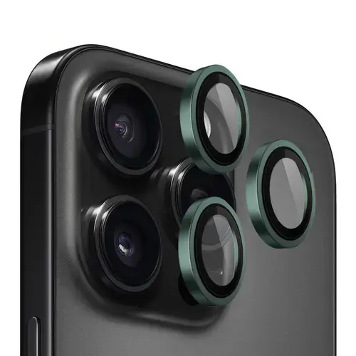 Folie de protectie Camera Spate Blueo Metal Frame pentru Apple iPhone 13 Pro Max / 13 Pro, Sticla Securizata