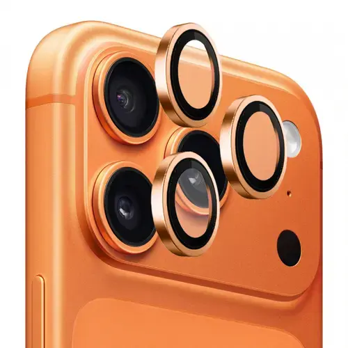 Folie de protectie Camera Spate Blueo Metal Frame pentru Apple iPhone 17 Pro Max / 17 Pro, Sticla Securizata