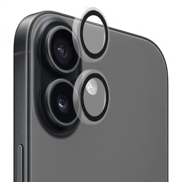 Folie de protectie Camera Spate Blueo Metal Frame pentru Apple iPhone 17, Sticla Securizata, Transparenta