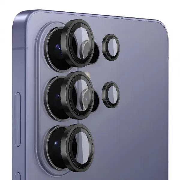 Folie de protectie Camera Spate Blueo pentru Samsung Galaxy S26 Ultra S948, Sticla Securizata, Neagra