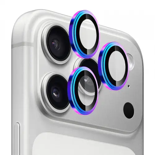 Folie de protectie Camera Spate Blueo Sapphire Crystal pentru Apple iPhone 17 Pro Max / 17 Pro, Sticla Securizata