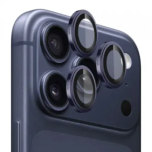Folie de protectie Camera Spate Blueo Sapphire Crystal pentru Apple iPhone 17 Pro Max / 17 Pro, Sticla Securizata