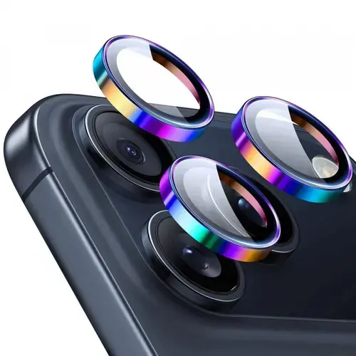 Folie de protectie Camera Spate ESR Armorite pentru Apple iPhone 17 Pro Max / 17 Pro / 16 Pro Max / 16 Pro / 15 Pro Max, Sticla Securizata (Multicolor)