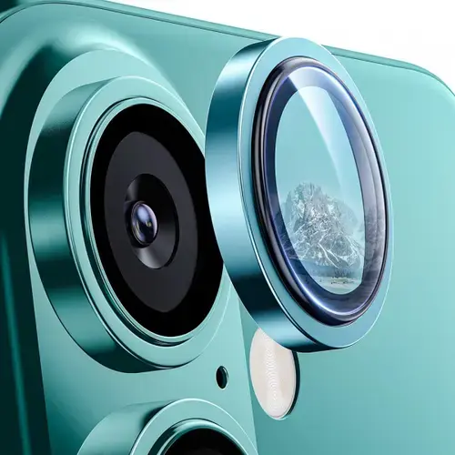 Folie de protectie Camera Spate Lito S+ pentru Apple iPhone 16, Sticla Securizata (Verde)