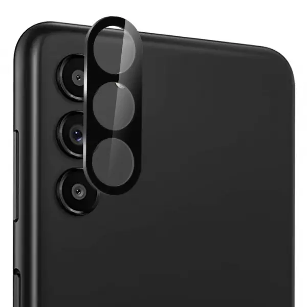 Folie de protectie Camera Spate Lito S+ pentru Samsung Galaxy S24+ S926, Sticla Securizata, Neagra