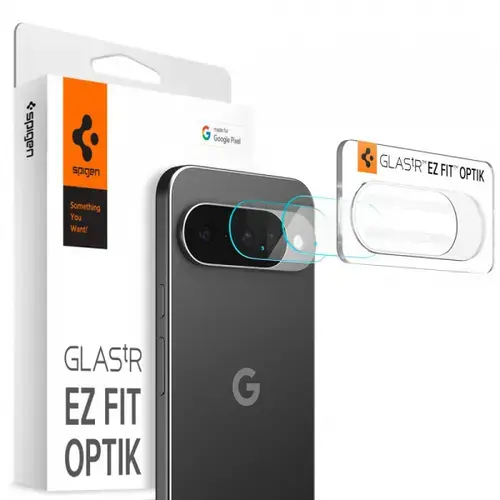 Folie de protectie Camera Spate Spigen GlastR Optik pentru Google Pixel 10, Sticla Securizata, Set 2 bucati