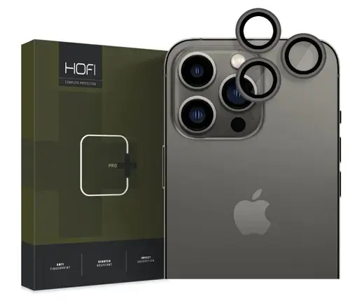 Folie de protectie Camera spate Tech-Protect CamRing PRO+ pentru Apple iPhone 14 Pro Max / 14 Pro, Sticla Securizata, Neagra
