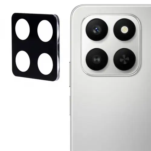 Folie de protectie Camera Spate Techsuit pentru Honor 400 Smart 4G / X7d 4G / 400 Smart 5G, Sticla Securizata, Neagra