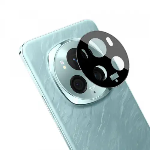 Folie de protectie Camera Spate Techsuit pentru Honor Magic6 Pro, Sticla Securizata, Neagra