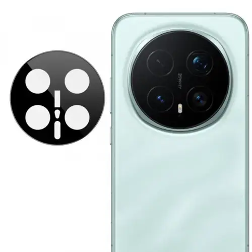Folie de protectie Camera Spate Techsuit pentru Honor Magic8 Pro, Sticla Securizata, Neagra