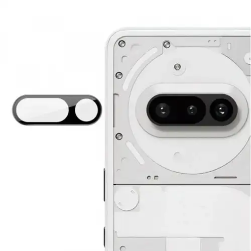 Folie de protectie Camera Spate Techsuit pentru Nothing Phone (3a), Sticla Securizata, Neagra