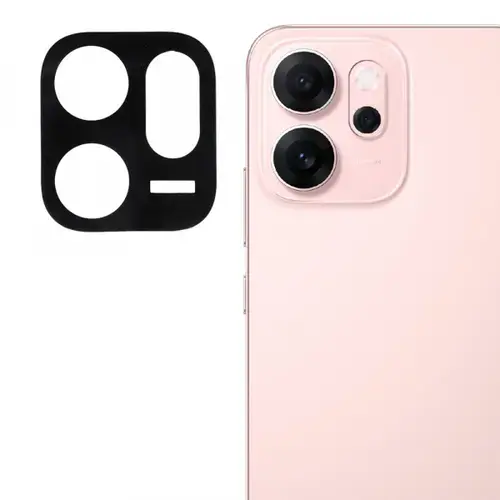 Folie de protectie Camera Spate Techsuit pentru Oppo Reno14 FS 5G / Reno14 F, Sticla Securizata, Neagra