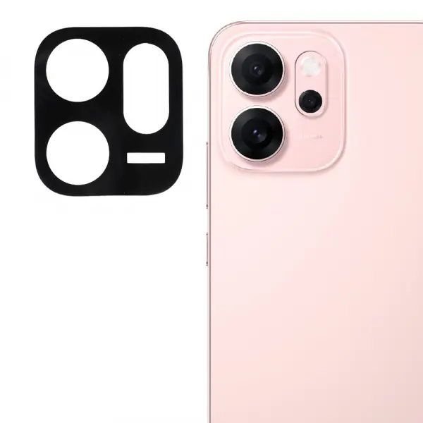 Folie de protectie Camera Spate Techsuit pentru Oppo Reno14 FS 5G / Reno14 F, Sticla Securizata, Neagra