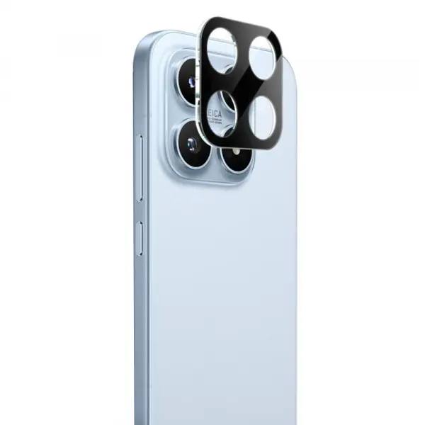 Folie de protectie Camera Spate Techsuit pentru Xiaomi 17, Sticla Securizata, Neagra