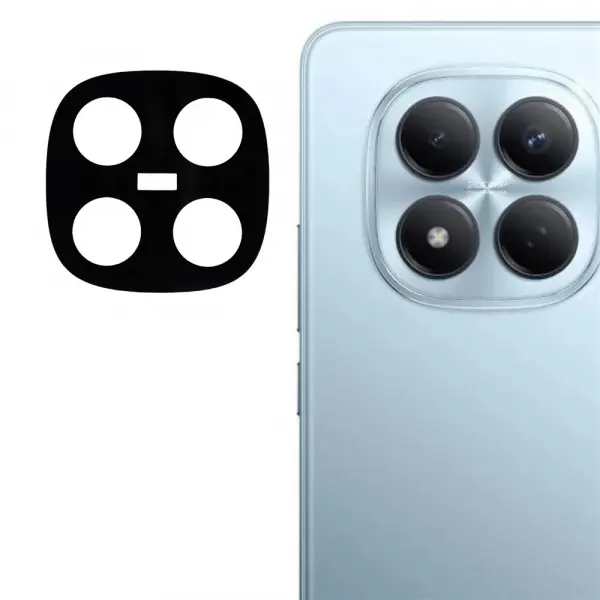 Folie de protectie Camera Spate Techsuit pentru Xiaomi Redmi Note 15 Pro 4G, Sticla Securizata, Neagra
