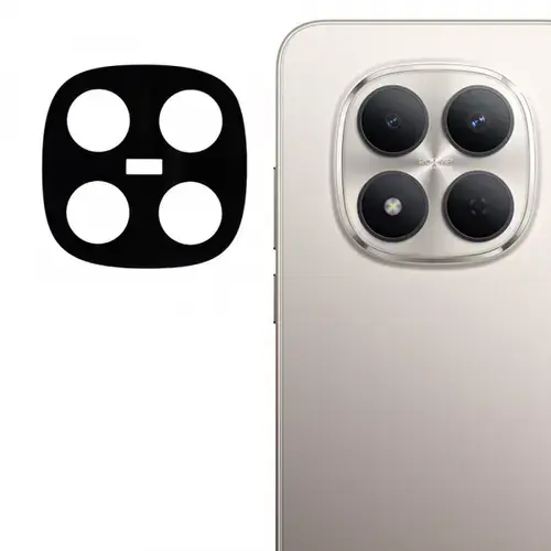 Folie de protectie Camera Spate Techsuit pentru Xiaomi Redmi Note 15 Pro 5G, Sticla Securizata, Neagra
