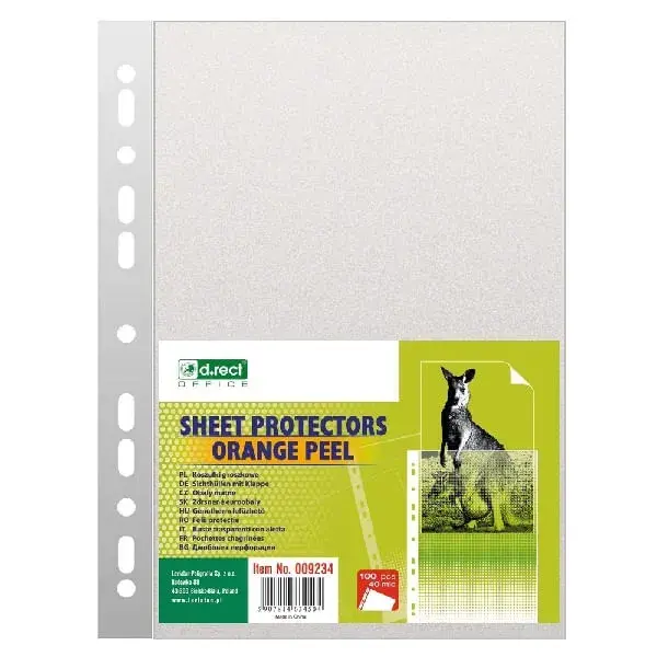 Folie de protectie D-Rect A4 40 microni 100 bucati/set Folie de protectie D-Rect A4 40 microni 100 bucati/set