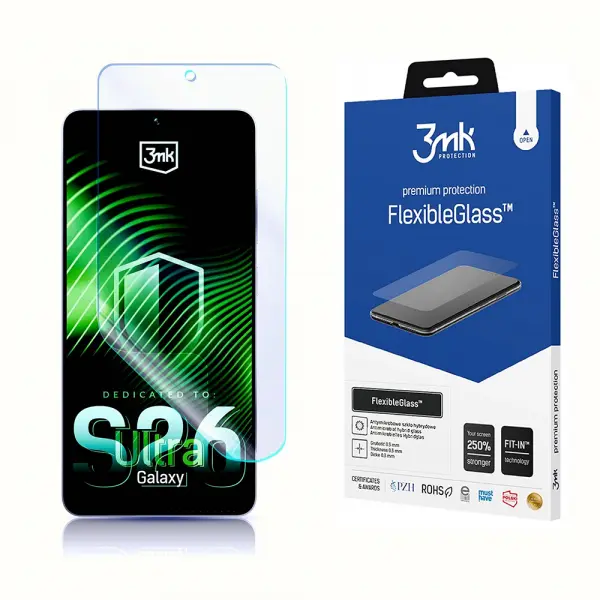 Folie de protectie Ecran 3MK FlexibleGlass pentru Samsung Galaxy S26 Ultra S948, Sticla Flexibila, Full Glue