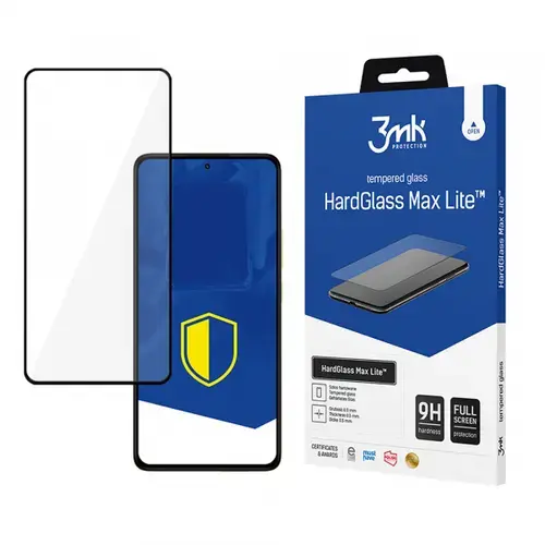 Folie de protectie Ecran 3MK HardGlass Max Lite pentru Xiaomi Redmi Note 14 Pro 4G / Note 14 Pro+ 5G, Sticla Securizata, Full Glue