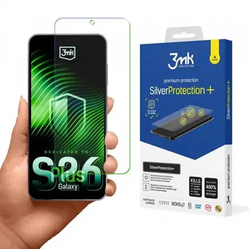 Folie de protectie Ecran 3MK Silver Protect+ pentru Samsung Galaxy S26 Plus, Plastic