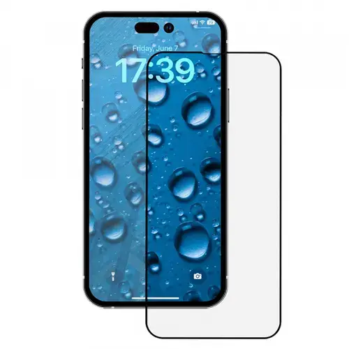 Folie de protectie Ecran Anank 3X Reinforced pentru Apple iPhone 15 Pro, Sticla Securizata, Full Glue, 2.5D